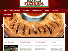 Tablet Screenshot of italysfinestpizzeria.com